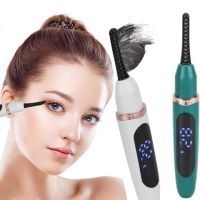 Акумуляторні щипці для гарячої завивки вій Eyelash Curler XL-271, з підігрівом, Електрична пензлик плойка з дисплеєм зарядка через USB