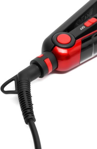 Плойка щипці для укладання Domotec MS-4909 2 в 1 утюжок гофре для випрямлення і об'єму волосся, керамічний прилад для вирівнювання MS4909 Червоний