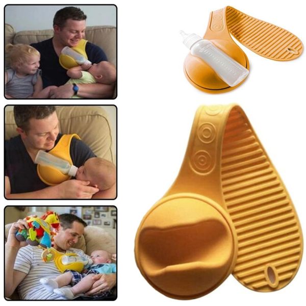 Тримач дитячої пляшки для немовлят при годуванні Free Hand Bottle Holder, силіконовий тримач пляшечки вільні руки під час годування