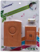 Дверний дзвінок від батарейок Luckarm D602 бездротовий приймач передавач під дерево 32 мелодії з цифровим управлінням для будинку на батарейках