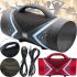 Бездротова Bluetooth колонка T & G Boom Bass E818 з ручкою, акумуляторна блютуз акустика SPS UBL з підсвічуванням 8000 mAh USB AUX для Android IOS