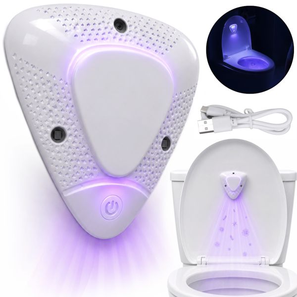 Дезінфікуючий стерилізатор для туалету з УФ-лампою UV Toilet Sterilizer LT-3005; ультрафіолетовий дезінфектор для унітазу з датчиком руху XL-659