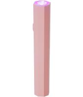 Ультрафіолетова портативна УФ лампа Handheld UV LED Lamp USB 1-44 3W для манікюру, ручна бездротова для сушіння гель лаку на акумуляторі Рожева