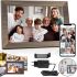Цифрова акрилова фоторамка Photo Frame Frameo 10.1" 16 ГБ з Wi-Fi сенсорним IPS екраном розумна електронна рамка для фото відео з годинником Коричнева