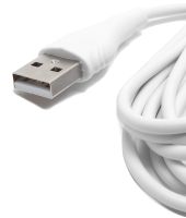 Кабель для зарядного пристрою Borofone BX18 USB Type-C 3A 1м для зарядки і передачі даних телефону, зарядка шнур 100 см для смартфона Білий