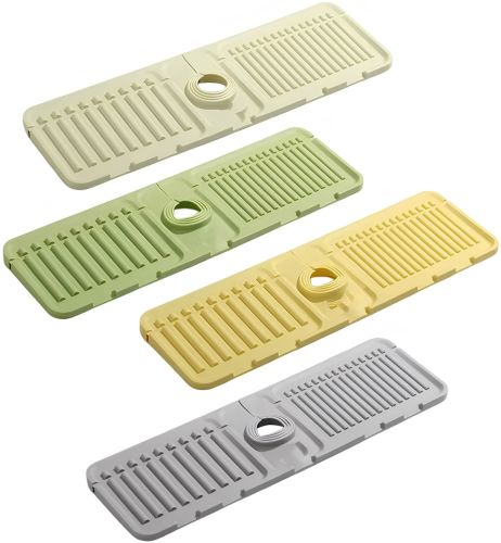 Силіконовий килимок для раковини Drain Mat Ly - 692 протиковзка підкладка Бризговики на мийку під кухонний змішувач зі зливом для води