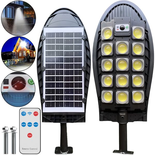 Вуличний ліхтар на сонячній батареї Solar Street Lamp W7102B-5 акумуляторний світлодіодний LED світильник з пультом і датчиком руху на стовп