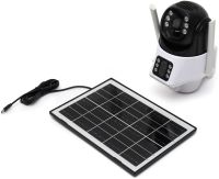 Вулична IP камера відеоспостереження Solar Camera V36 WI-FI поворотна відеокамера з двома лінзами і віддаленим доступом від сонячної панелі V36