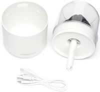 Увлажнитель воздуха ночник Вулкан Humidifier Y10 280 мл настольный ультразвуковой аромадиффузор со светодиодной LED подсветкой USB Lamp JSQ-1 Белый