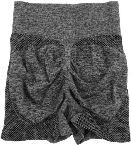 Жіночі безшовні шорти Lifting Yoga Shorts XZY8855 стягуючі спортивні велосипедки з високою талією та ефектом пуш ап для фітнесу Сірі S-XXL