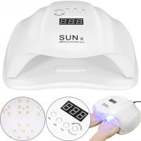 Професійна лампа UV/LED SUN X 54W для манікюру і педикюру з таймером, апарат для полімеризації і сушіння гель лаку і гелю для нігтів Білий