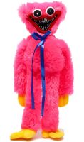Большая мягкая игрушка обнимашка Киси Миси, детский монстрик Kissy Missy 40 см с липучками на руках подружка Хаги Ваги из ТИК-ТОКА Розовый