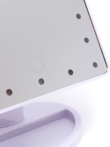 Косметичне сенсорне дзеркало для макіяжу Magic MakeUp Mirror обертається на 180 настільне дзеркало на підставці з підсвічуванням 22 LED USB біле