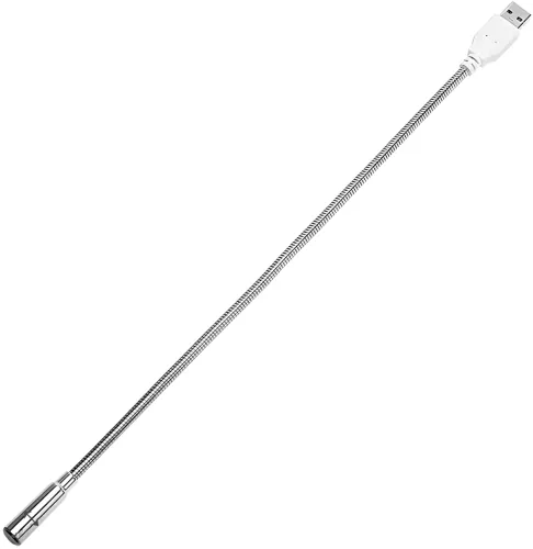 Гнучка лампа USB LED Light 35 см для підсвічування клавіатури ноутбука , портативне металеве підсвічування на гнучкій ніжці для повербанка