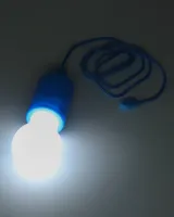 Подвесная LED лампа на шнурке Bailong BL-15418 портативный светодиодный фонарь на веревке, навесная лампочка на батарейках TY-6088 Холодный белый 