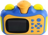 Дитячий фотоапарат з миттєвим друком фото Kids Print Camera Blue цифрова камера Полароїд на акумуляторі для дітей від 6 років 12МП 1080HD Блакитна