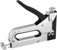 Ручний пружинний степлер MasterTool 41-0906 для скоб R53 4-14 мм будівельний ресорний інструмент із плавним регулюванням сили удару Gun Powerful