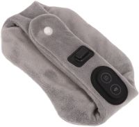 Масажер грілка для шиї з підігрівом Calm Heat massaging Neck вібромасажний зігріваючий шийний шарф бандаж для масажу, масажер-грілка від USB Сірий
