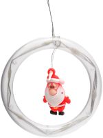Внутрішня кольорова гірлянда штора Xmas фігурки в кільці 3 м 110 LED діодів M, Світлодіодна мультикольорова RGB гірлянда-Завіса на вікно 3МХ70СМ 220V