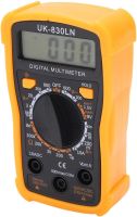 Цифровий мультиметр тестер Digital UK-830LN DT 830 lnv універсальний ручний тестер сили струму, напруги і опору з дисплеєм DT-830 Жовтий