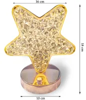 Настільна лампа-нічник Star Table Light PC-8207 сенсорний нічник зірка, світлодіодна лампа світильник із кристалами на акриловій підставці 3 режими