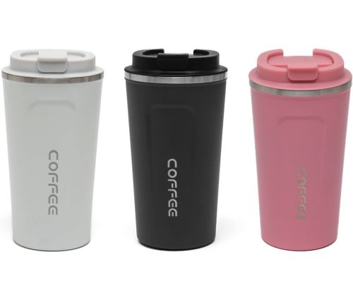 Термокружка с датчиком температуры Coffee Mugs SW-1811 510 мл термочашка из нержавеющей стали, термос с цифровым сенсорным LED дисплеем EL-1810