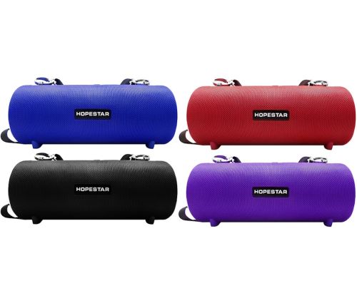 Бездротова Bluetooth колонка Hopestar H39 10W портативна акумуляторна блютуз акустика зі світлодіодним LED підсвічуванням FM-радіо USB microSD AUX
