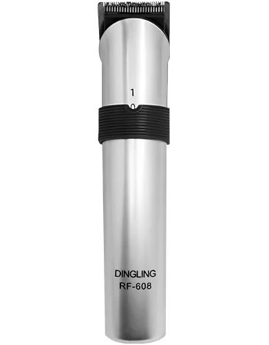 Акумуляторна машинка для стрижки Dingling RF-608 бездротовий чоловічий тример для окантовки бороди та вусів на підставці