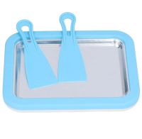 Ручний апарат для приготування морозива Ice Cream Maker Instant, Морожениця Роликова тарілка з 2 лопатками для морозива ручної роботи
