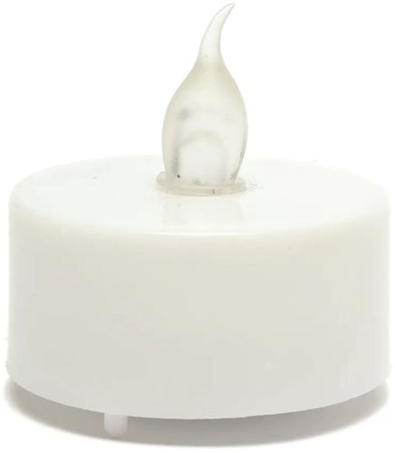 Набір світлодіодних палаючих свічок Flameless Tealight 24 штуки LED Свічка з імітацією полум'я і підсвічуванням на батарейках для освітлення білі