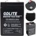 Універсальний свинцево-кислотый акумулятор GDLITE GD-640 6V 4AH для ваг і ліхтарів, акумуляторна батарея GDLiting 6В 4аг для бесперебойника
