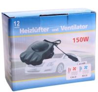 Автомобільний керамічний обігрівач салону від прикурювача Auto Heater HJ-704 Ceramic Fan 12 volt DC 150W автодуйка Тепловентилятор 150Вт Чорний