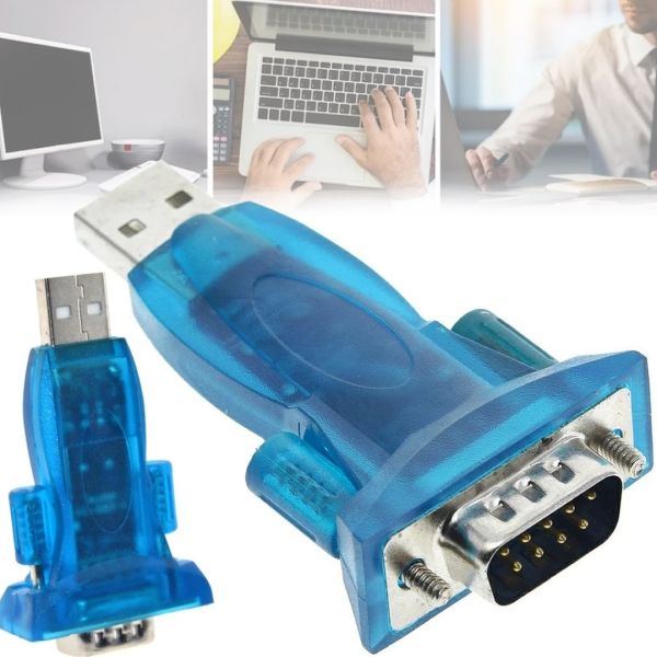 Бездротовий адаптер перехідник USB RS232 DB9 COM для підключення пристроїв до комп'ютера, ноутбука з підтримкою віддаленого включення USB-RS232