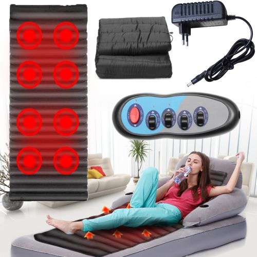 Вибрационный массажный матрас, коврик Massage Mattres с подогревом и пультом управления, электрический вибромассажный массажер для всего тела