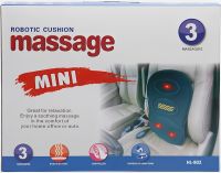 Масажна накидка для автомобіля Robotic Cushion Massage HL-802 вібраційна подушка масажер для спини і попереку з підігрівом на сидінні авто ly57