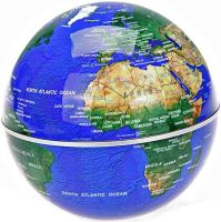 Ночник левитирующий глобус Magnetic Levitation Globe магнитный летающий ночник Карта мира, светодиодная LED лампа с RGB подсветкой от сети 220В
