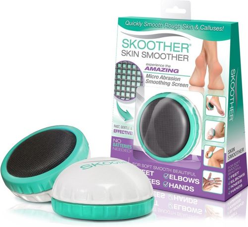 Ручна пемза для огрубілої шкіри Skoother Skin Smoother ML-103 засіб для розгладження і видалення мозолів і натоптишів зі змінними насадками