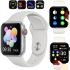 Розумні наручні смарт годинник Smart Watch F21 White голосовий виклик, функції фітнесу та здоров'я Bluetooth з бездротовою зарядкою IOS Android білі