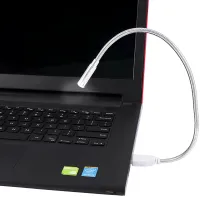 Гнучка лампа USB LED Light 35 см для підсвічування клавіатури ноутбука , портативне металеве підсвічування на гнучкій ніжці для повербанка