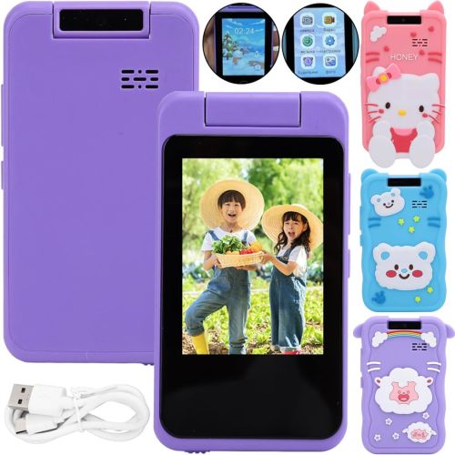 Інтерактивний смартфон Children Mobile Phones AZ-1156 акумуляторний дитячий телефон з іграми, сенсорним екраном і камерою для фото та відео від USB