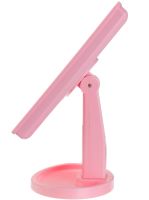 Косметичне сенсорне дзеркало для макіяжу Magic MakeUp Mirror обертається на 180 настільне дзеркало на підставці з підсвічуванням 22 LED USB Рожеве