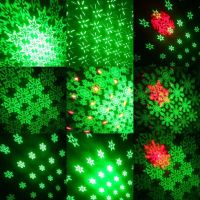 Лазерний проектор для приміщення Laser Mini Party Light EMS 083 світлодіодний стробоскоп 48 LED візерунків RGB прожектор, диско лазер з пультом ДУ 9W