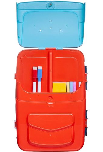 Обучающий набор для рисования Painting Backpack 628-113a 3 в 1 доска для творчества в рюкзаке, развивающий детский комплект юного художника Синий