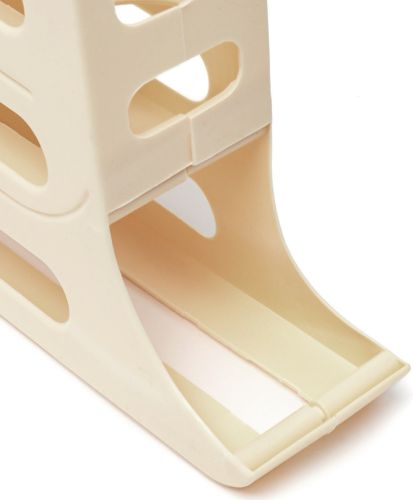 Контейнер органайзер для зберігання яєць Plastic Egg Shelving XL-994 харчова підставка, полиця з автоматичною подачею, лоток в холодильник на 4 яруси