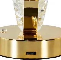Настільна лампа-нічник Star Table Light PC-8207 сенсорний нічник зірка, світлодіодна лампа світильник із кристалами на акриловій підставці 3 режими