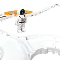 Конструктор космічний автотрек Outer Space Track LT243173 зі звуковими ефектами і світлом з шатлом, мостом і космонавтами 888-86 42 деталі Білий
