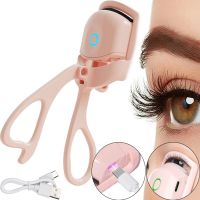 Аккумуляторные щипцы зажим Eye lashes machine MK018 для завивки ресниц, Электрический подкручиватель кёрлер от USB с подогревом 2 режима Розовый