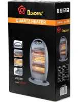 Підлоговий інфрачервоний галогенний обігрівач Domotec MS-5951 1200W 3 режими потужності, настільний кварцовий електрообігрівач від мережі 1200 Вт