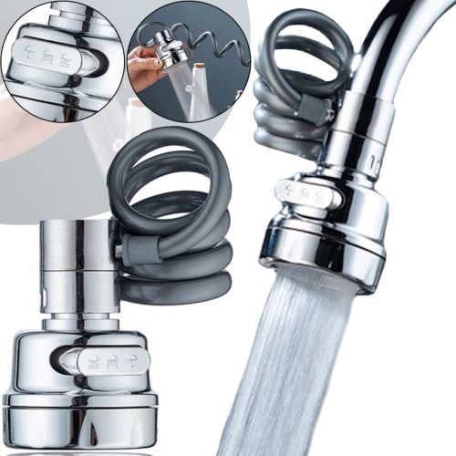 Універсальна гнучка насадка аератор Rotation Water Faucet LY-789 для економії води на кран, Экономитель 360 з гнучким шлангом 3 режими на змішувач