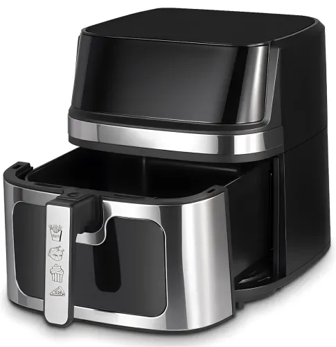 Безмасляна аерофритюрниця мультипіч Domotec MS-3222 12л 2800W з регулюванням температури для приготування їжі, фритюрниця з функцією аерогрилю